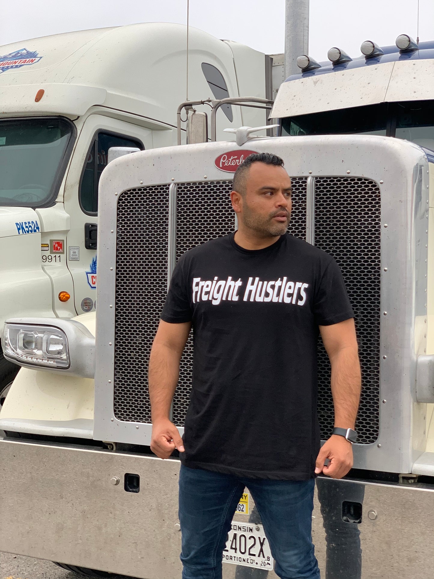 Freight Hustlers - Built for the road original tee- Black